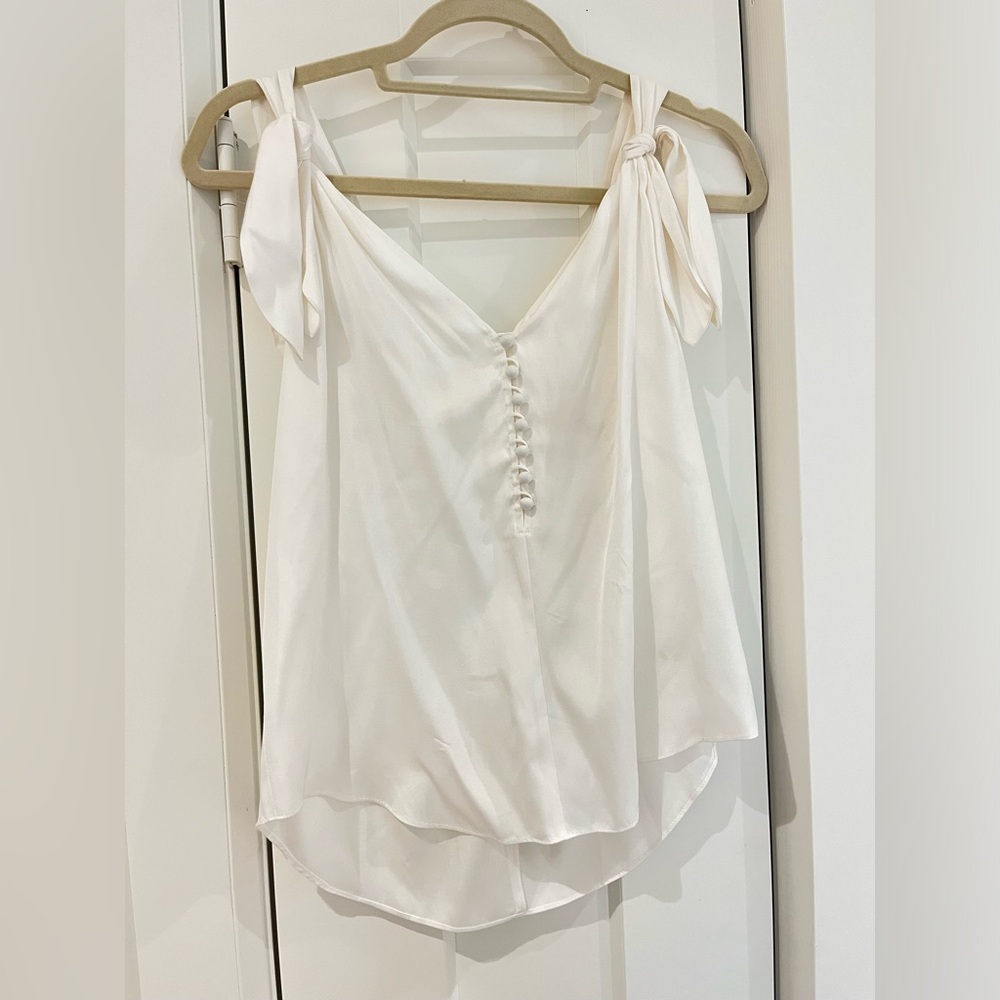 Rebecca Taylor White Silk Tank
